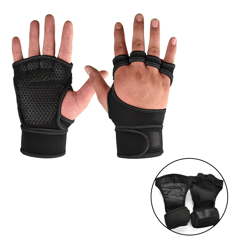 Guantes Deportivos para Gym y Entrenamiento – Protección Antideslizante para Pesas y Fitness (Hombre y Mujer)