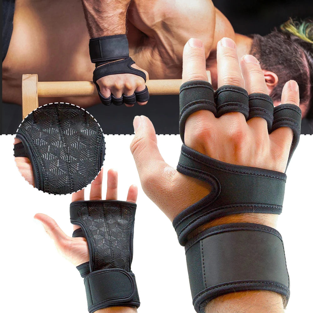 Guantes Deportivos para Gym y Entrenamiento – Protección Antideslizante para Pesas y Fitness (Hombre y Mujer)