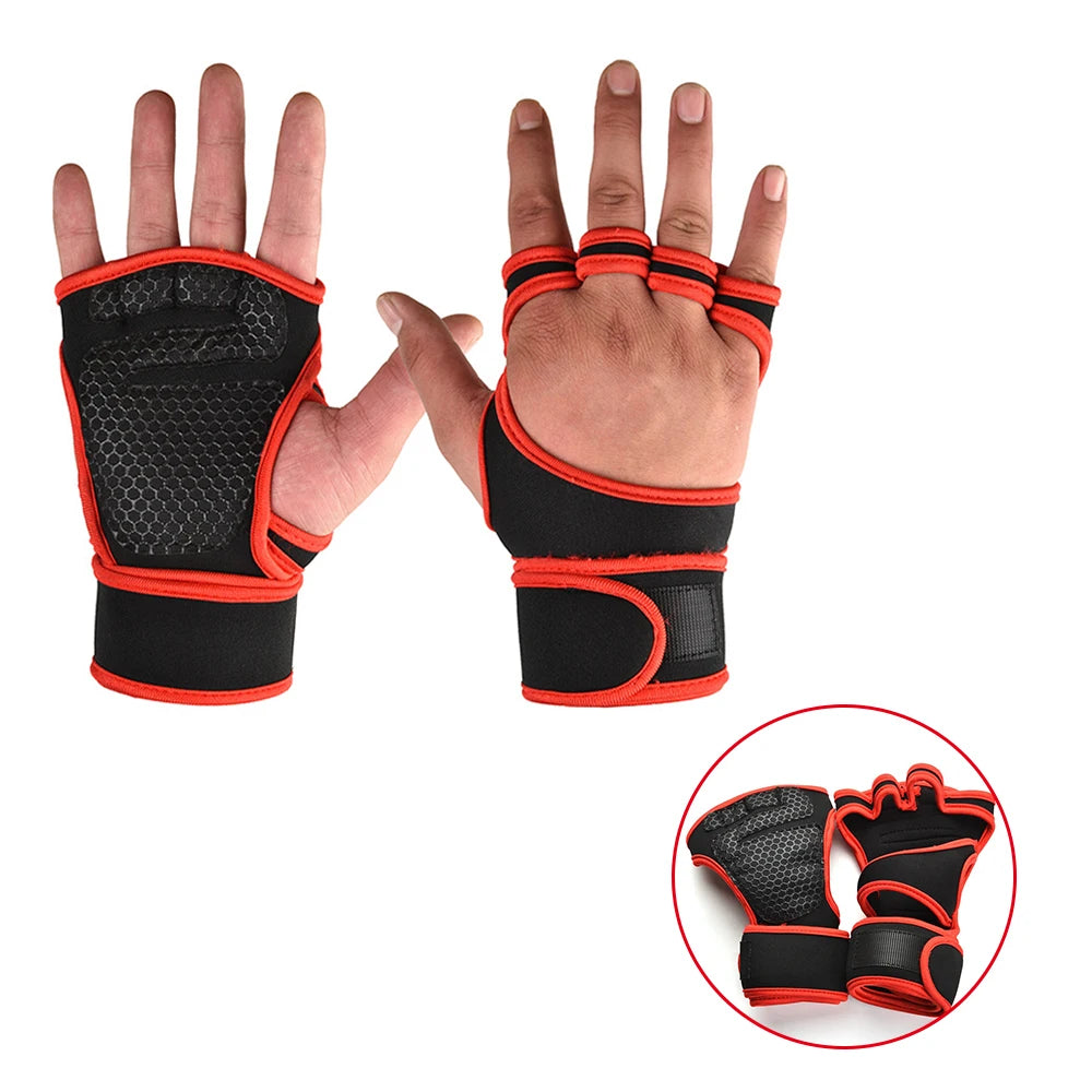 Guantes Deportivos para Gym y Entrenamiento – Protección Antideslizante para Pesas y Fitness (Hombre y Mujer)