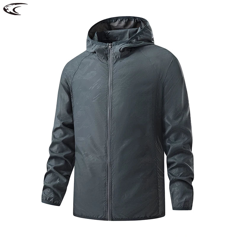 Chaqueta Deportiva Impermeable y Cortavientos – Protección Solar UV para Senderismo, Camping y Deporte