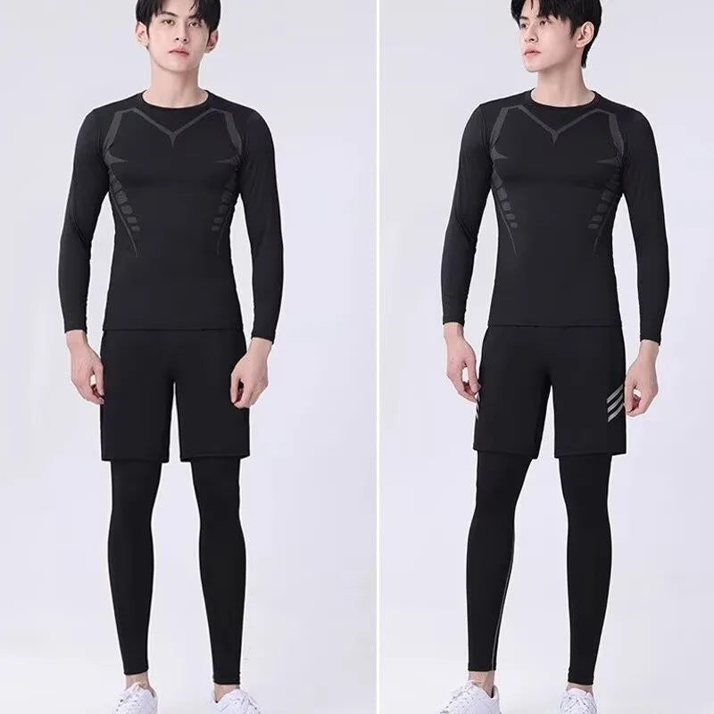 Camiseta Deportiva de Compresión para Hombre – Camiseta Fitness de Secado Rápido para Running y Gym