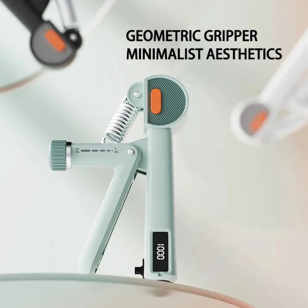 Fortalecedor de Mano Ajustable 5-60 kg con Contador – Entrenador de Agarre para Muñeca, Dedos y Antebrazo