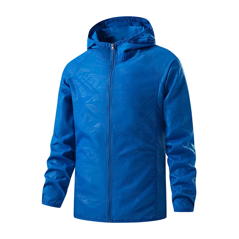 Chaqueta Deportiva Impermeable y Cortavientos – Protección Solar UV para Senderismo, Camping y Deporte