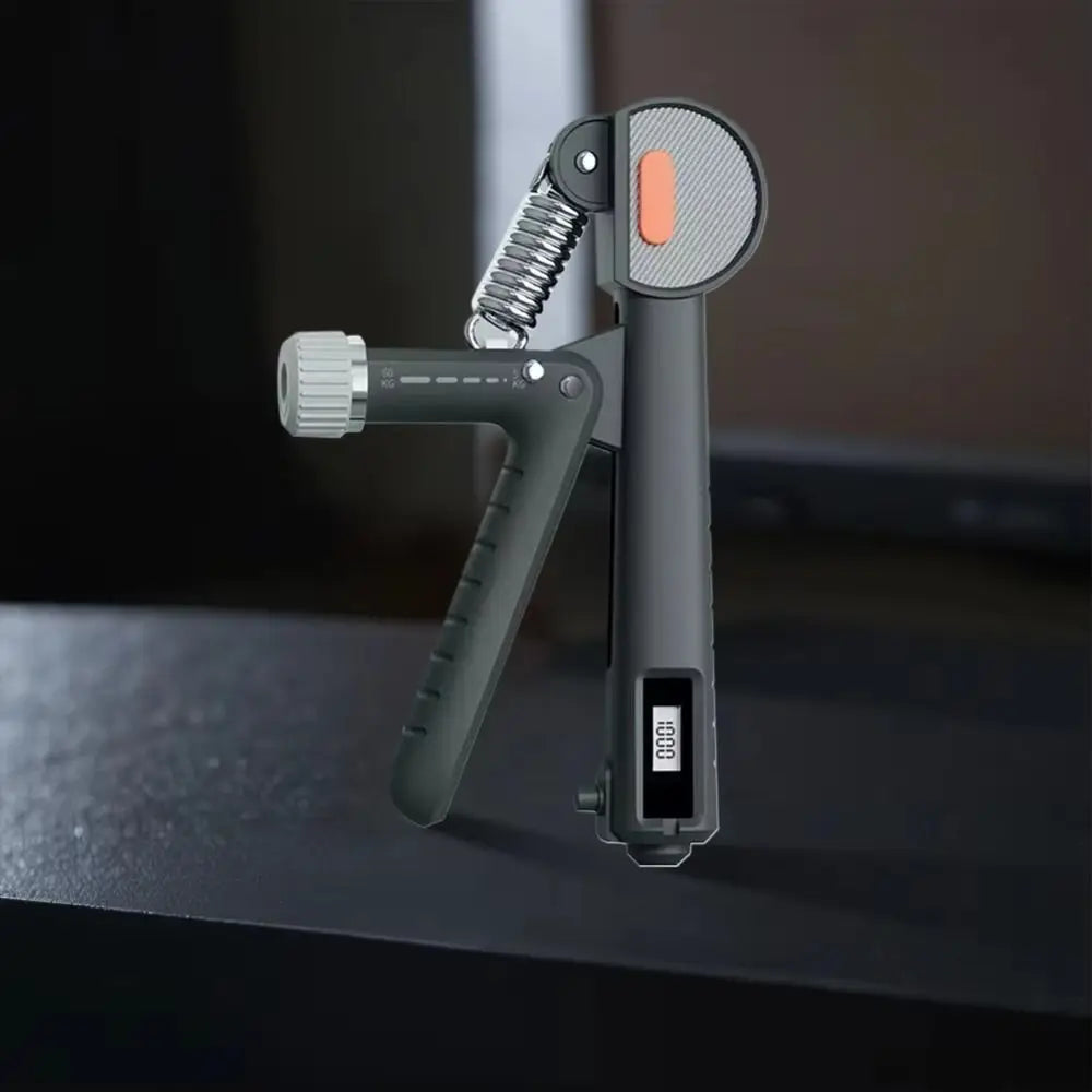 Fortalecedor de Mano Ajustable 5-60 kg con Contador – Entrenador de Agarre para Muñeca, Dedos y Antebrazo