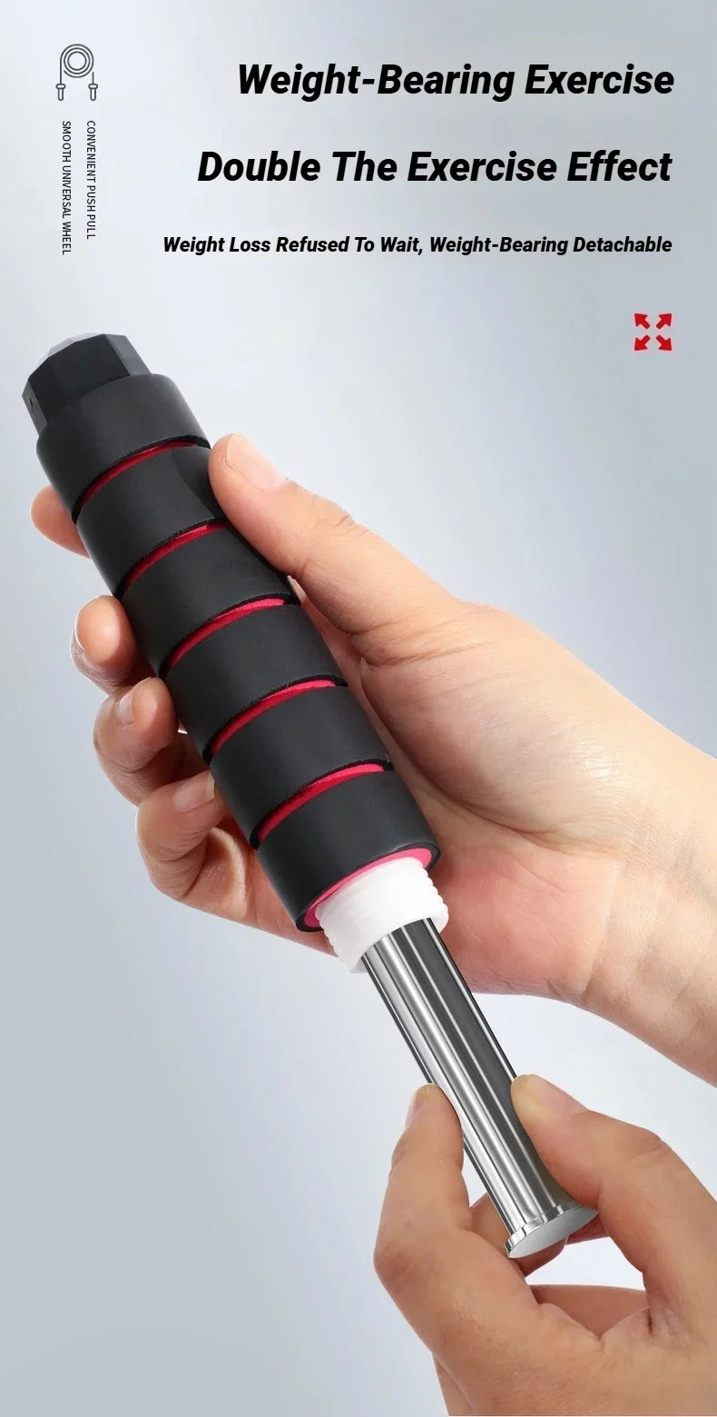 Cuerda para Saltar Profesional con Cable de Acero Ajustable – Entrenamiento Cardio para Fitness y Pérdida de Peso