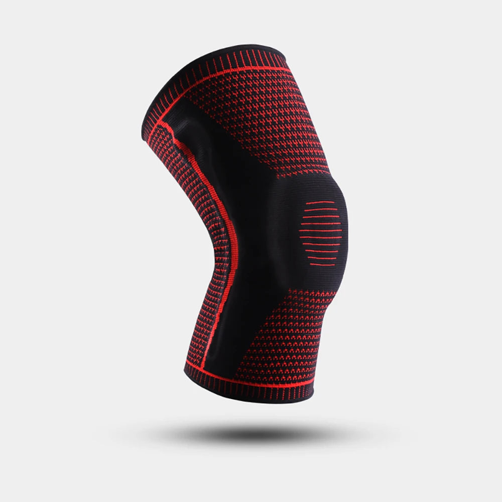 Rodillera Deportiva con Soporte de Rótula y Compresión de Silicona – Protección para Running, Fitness y Baloncesto