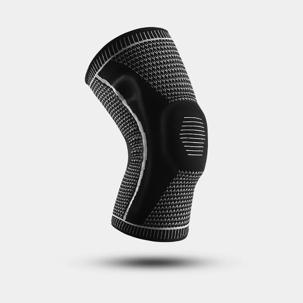 Rodillera Deportiva con Soporte de Rótula y Compresión de Silicona – Protección para Running, Fitness y Baloncesto