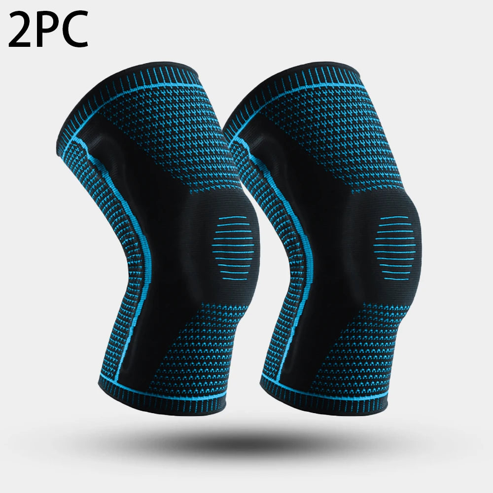 Rodillera Deportiva con Soporte de Rótula y Compresión de Silicona – Protección para Running, Fitness y Baloncesto