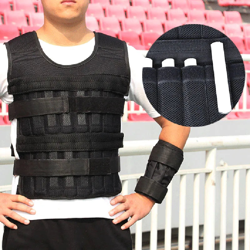 Chaleco Lastrado Ajustable para Entrenamiento (Hasta 20 kg) – Potencia Fuerza, Resistencia y Rendimiento Deportivo