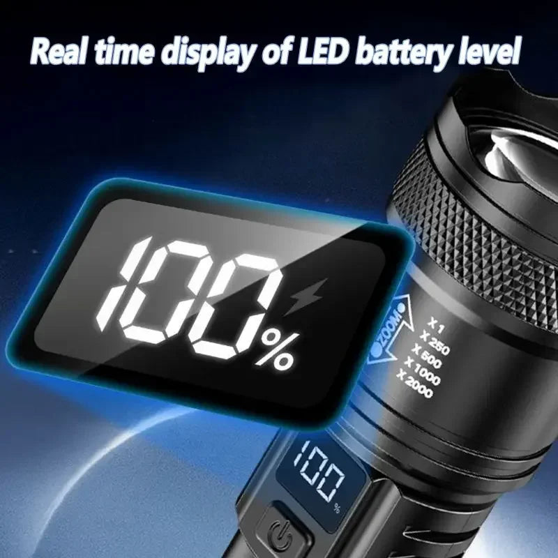 Linterna Frontal LED Recargable con Sensor – Luz Potente para Camping, Pesca y Actividades Nocturnas