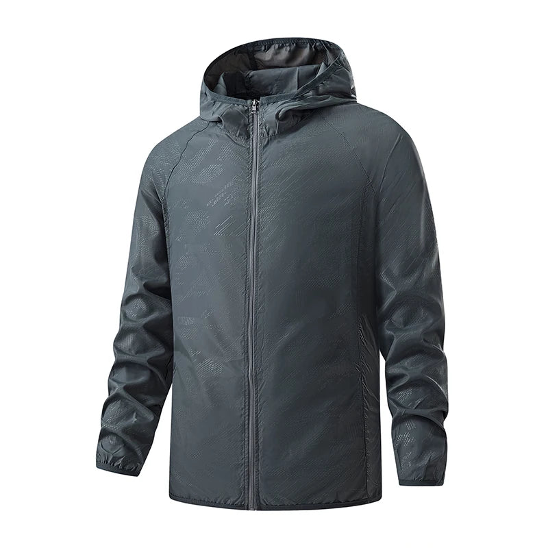 Chaqueta Deportiva Impermeable y Cortavientos – Protección Solar UV para Senderismo, Camping y Deporte