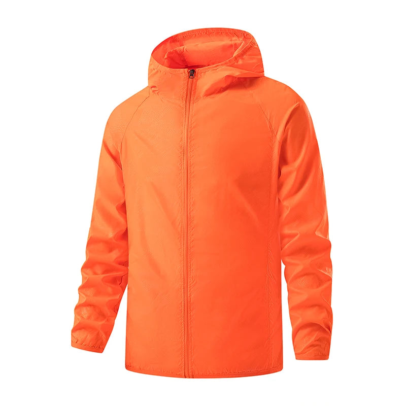Chaqueta Deportiva Impermeable y Cortavientos – Protección Solar UV para Senderismo, Camping y Deporte
