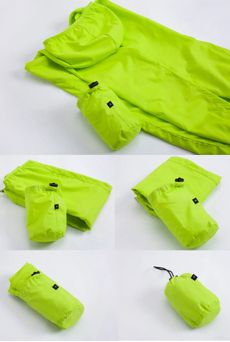 Chaqueta Deportiva Impermeable y Cortavientos – Protección Solar UV para Senderismo, Camping y Deporte