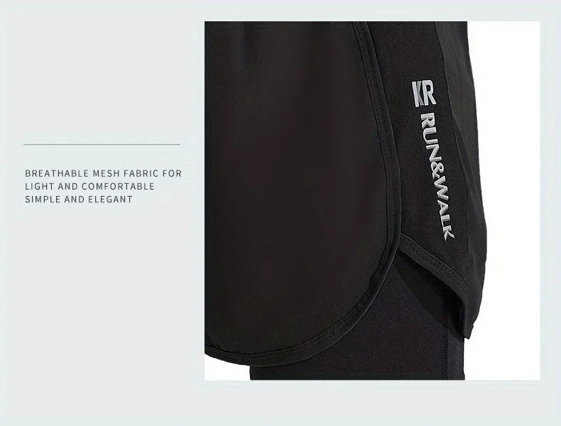 Short Deportivo para Hombre de Doble Capa – Pantaloneta Fitness de Secado Rápido para Gym, Running y Playa