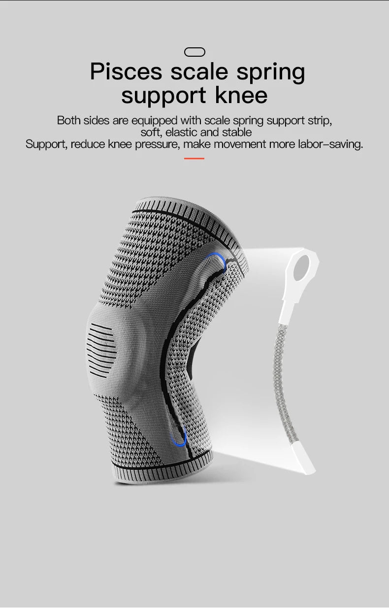 Rodillera Deportiva con Soporte de Rótula y Compresión de Silicona – Protección para Running, Fitness y Baloncesto