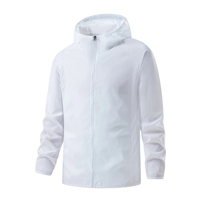 Chaqueta Deportiva Impermeable y Cortavientos – Protección Solar UV para Senderismo, Camping y Deporte