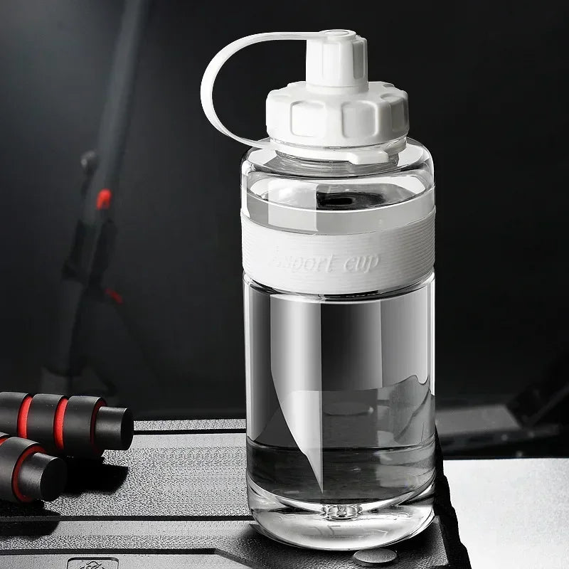 Botella Deportiva de Agua 2L con Pajilla – Botella Fitness de Gran Capacidad para Gimnasio y Deporte