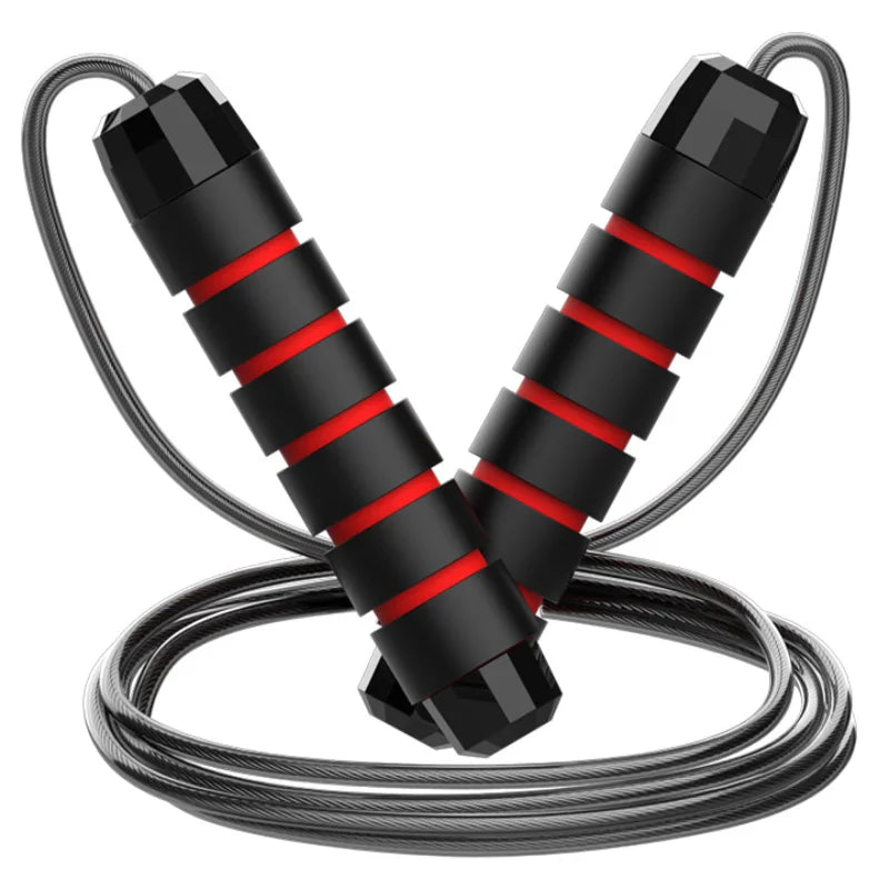 Cuerda para Saltar Profesional con Cable de Acero Ajustable – Entrenamiento Cardio para Fitness y Pérdida de Peso