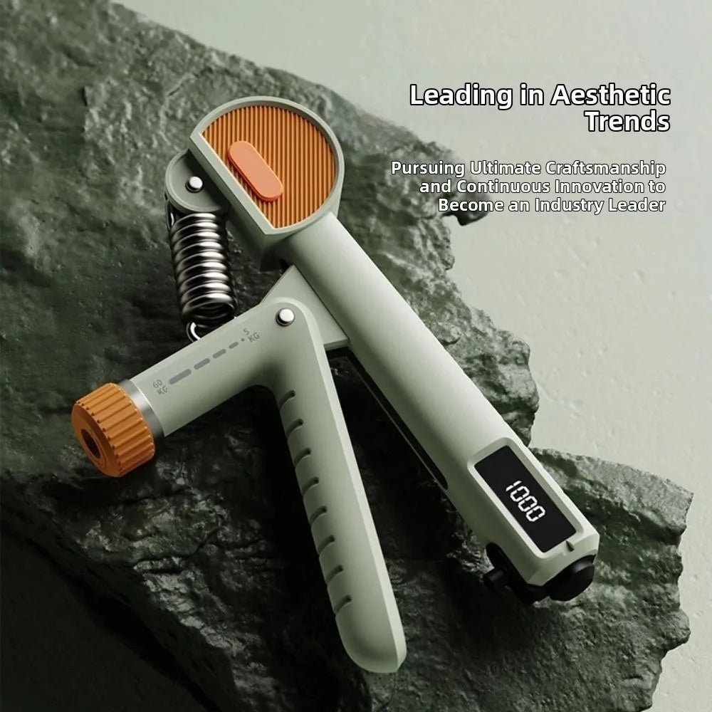 Fortalecedor de Mano Ajustable 5-60 kg con Contador – Entrenador de Agarre para Muñeca, Dedos y Antebrazo