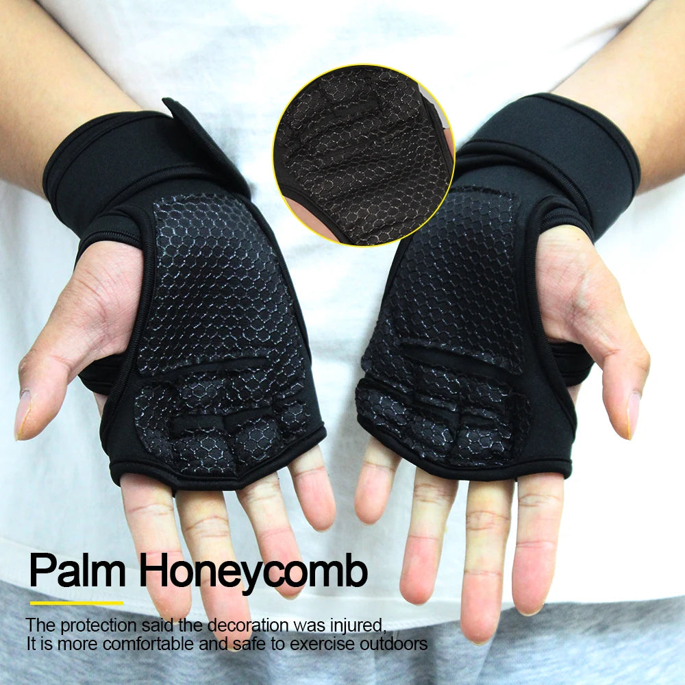 Guantes Deportivos para Gym y Entrenamiento – Protección Antideslizante para Pesas y Fitness (Hombre y Mujer)