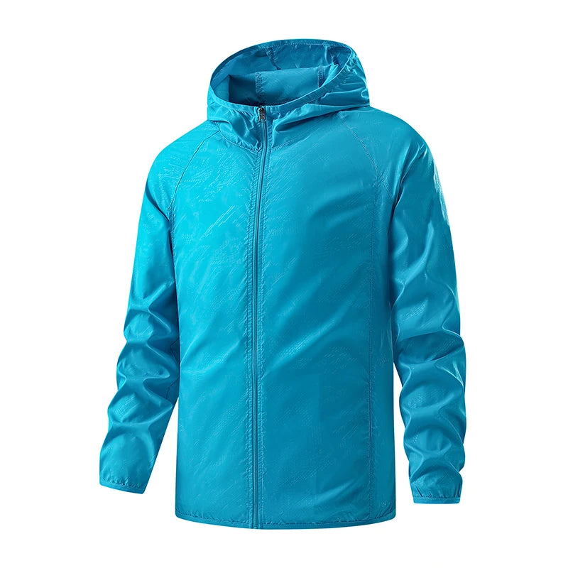 Chaqueta Deportiva Impermeable y Cortavientos – Protección Solar UV para Senderismo, Camping y Deporte