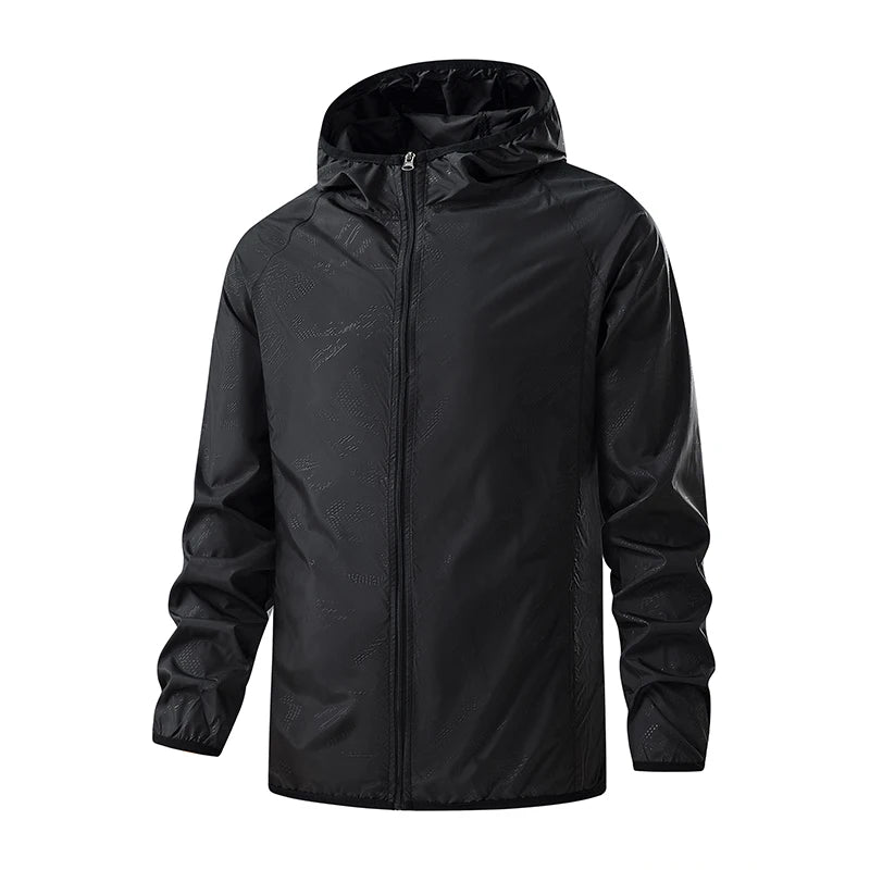 Chaqueta Deportiva Impermeable y Cortavientos – Protección Solar UV para Senderismo, Camping y Deporte