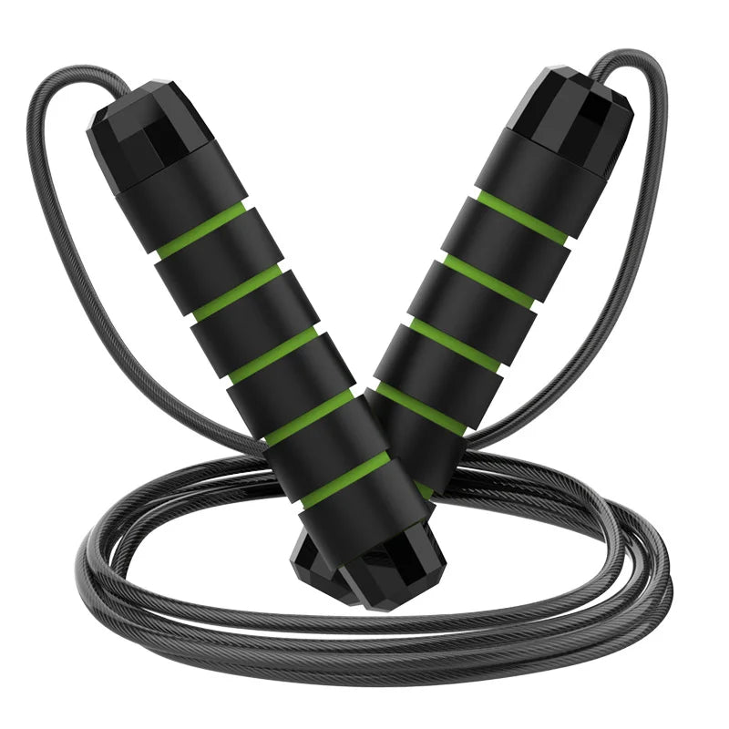 Cuerda para Saltar Profesional con Cable de Acero Ajustable – Entrenamiento Cardio para Fitness y Pérdida de Peso
