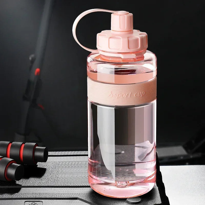 Botella Deportiva de Agua 2L con Pajilla – Botella Fitness de Gran Capacidad para Gimnasio y Deporte